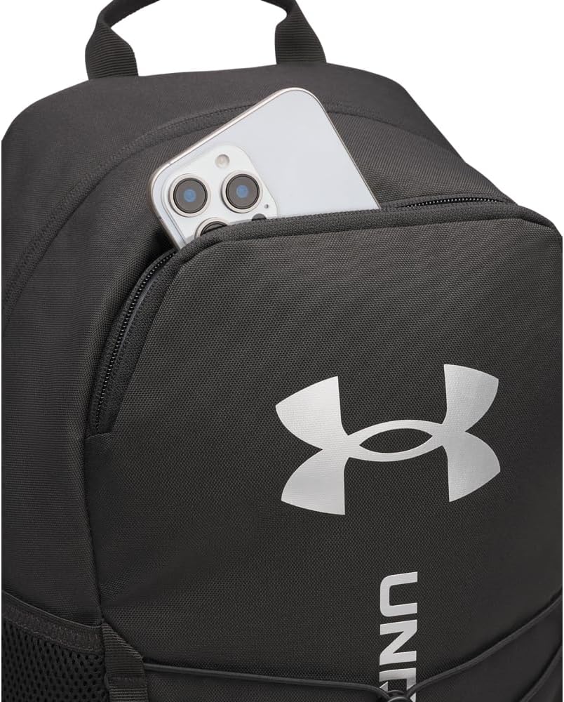 Detalle de Under Armour Hustle Sport 6.0 Backpack (001) Black/Black/Metallic Silver