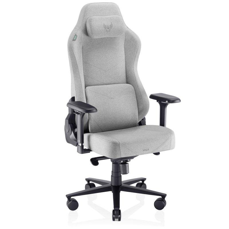 Detalle de Valk Freya Elite: Silla Gaming de Tela Gris Niebla
