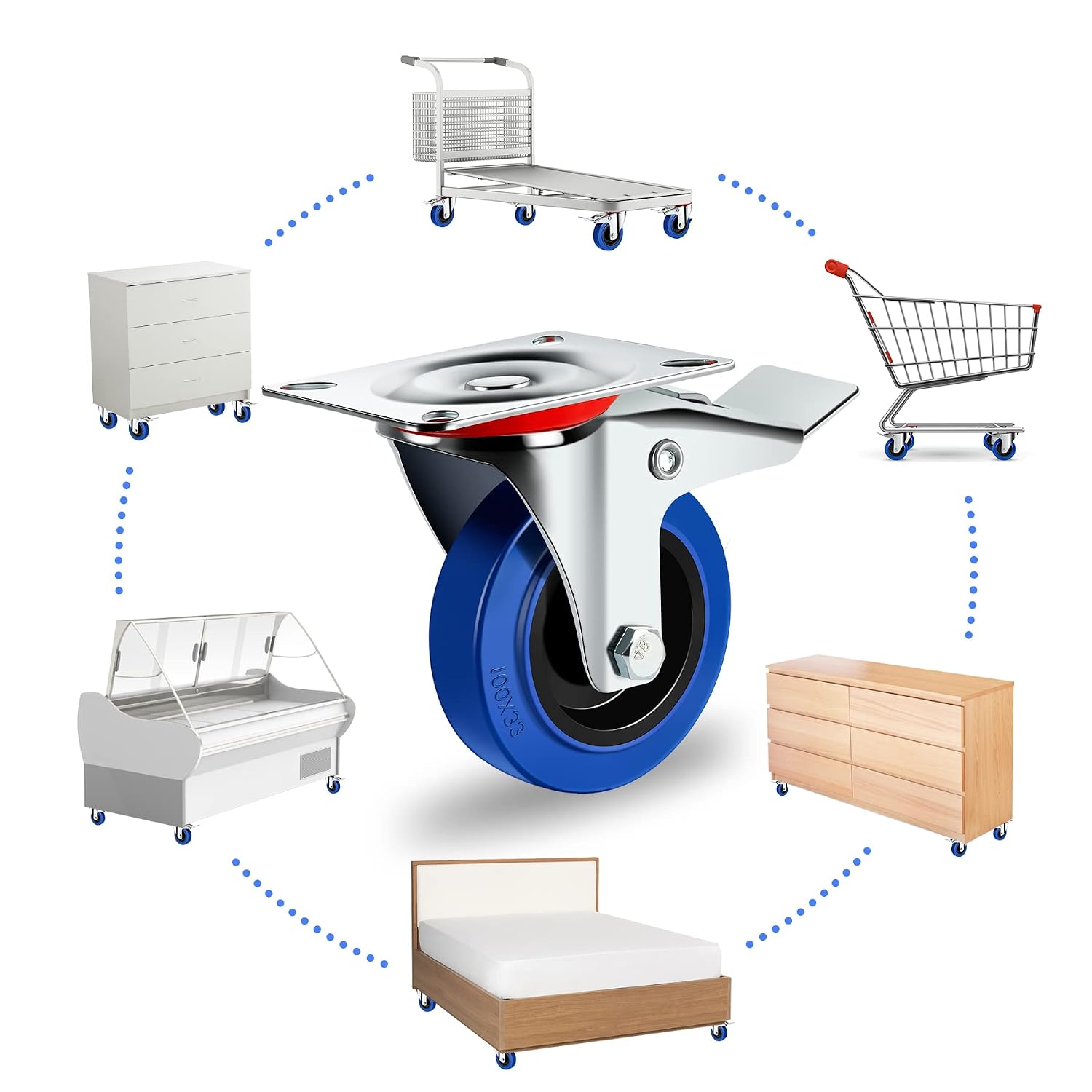 Thumbnail 6 de Forever Speed Transportrollen 125 mm, 300 kg