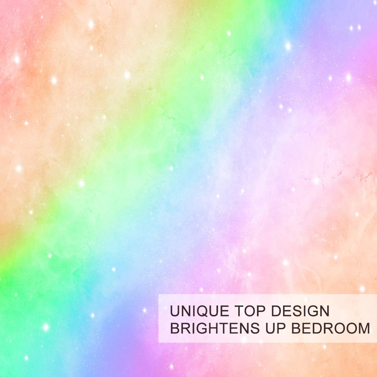 Thumbnail 2 de BlessLiving Duvet Cover Set, Rainbow Ombre Pink Purple Blue – Single 3-Piece