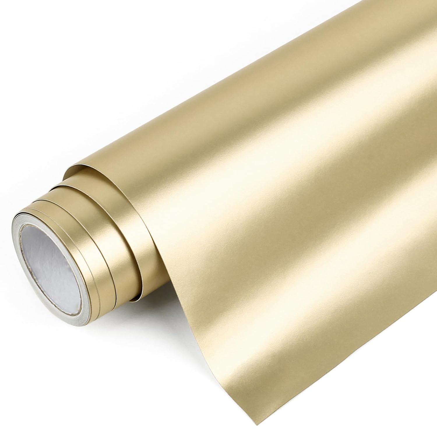 Detalle de IModeur galvanisierte Plotterfolie Vinyl Champagner (30,5 x 214 cm) – selbstklebend für Silhouette Cameo, Schilder & Deko