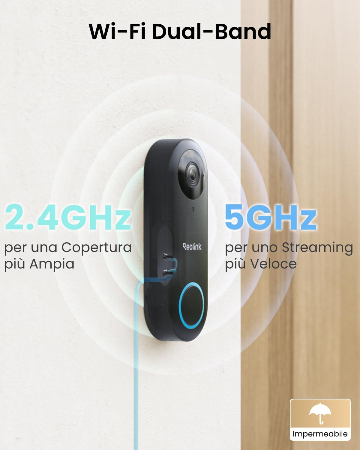 Detalle de Reolink 5MP videocitofono Wi‑Fi