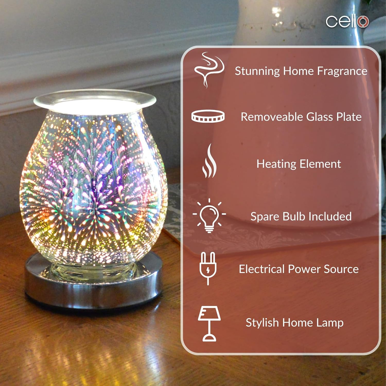 Thumbnail 5 de Cello Pop 3D Touch Electric Melt Burner (Electric Diffuser) for Wax Melts & Essential Oils