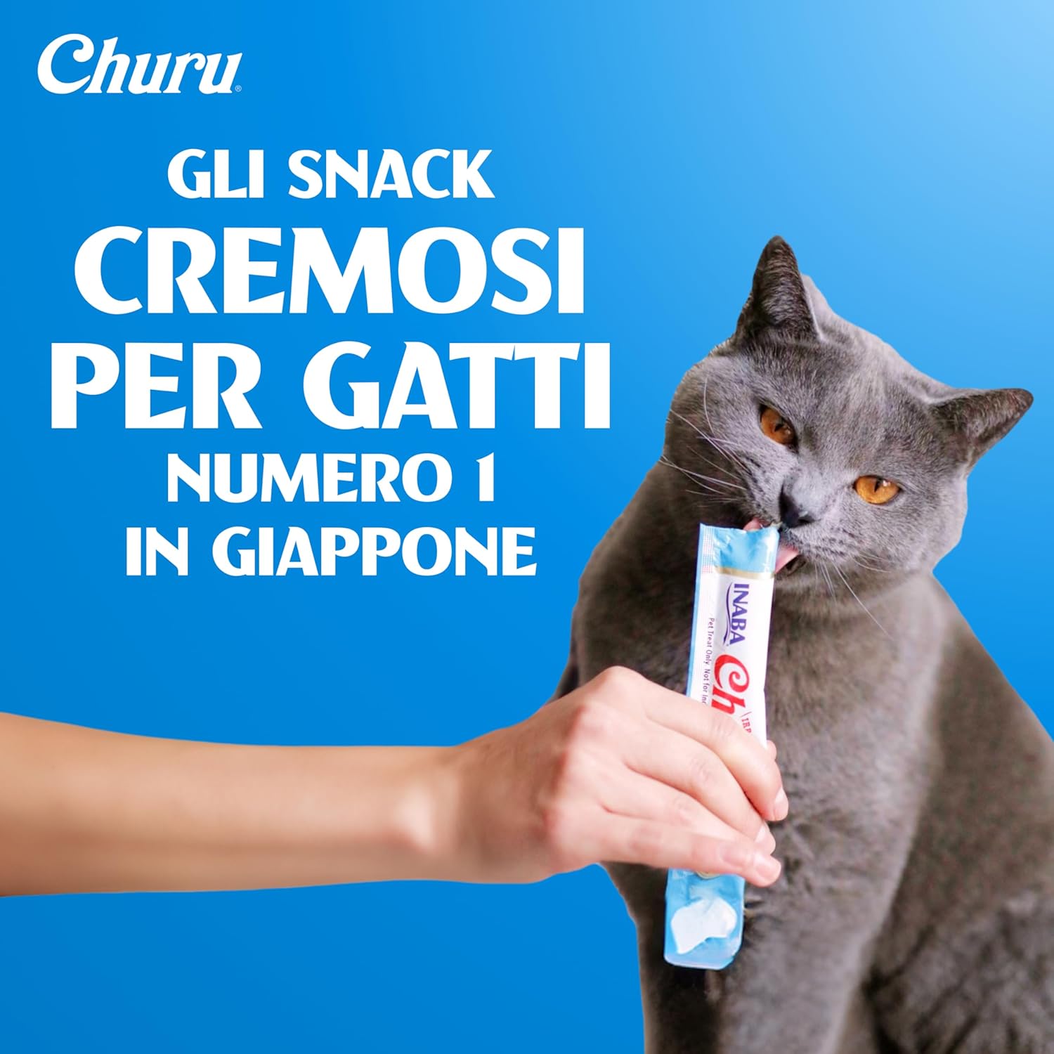 Thumbnail 1 de INABA Churu Snack per Gatti Cremoso in 4 Varietà al Tonno – 60 Stick da 14 g