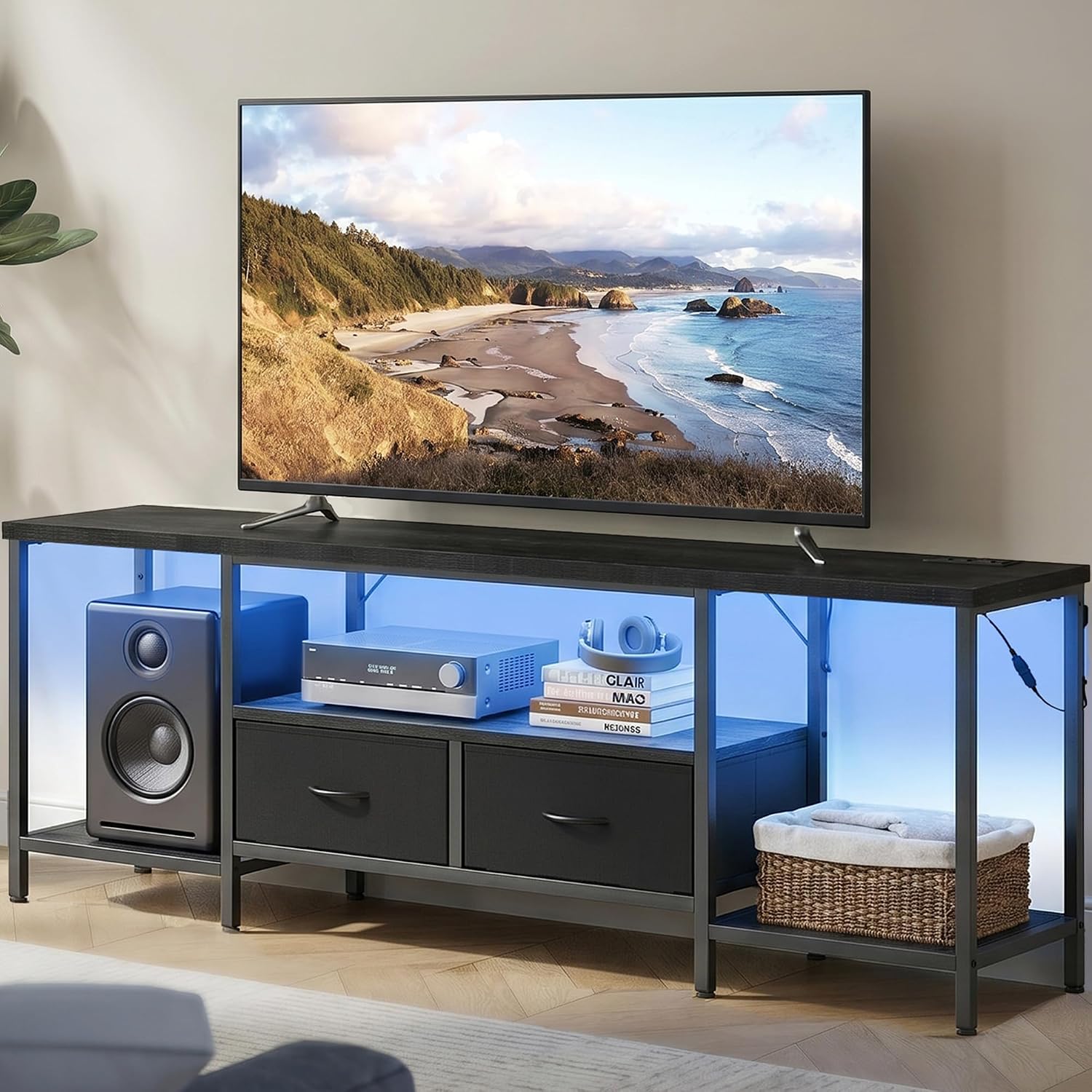 Detalle 2 de SONGMICS TV stand ULGS420B101