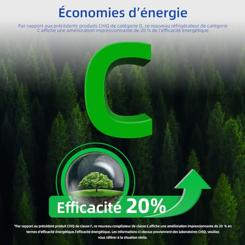 Thumbnail 6 de CHiQ CTT107BC, réfrigérateur une porte noir de 107 L avec compartiment séparé