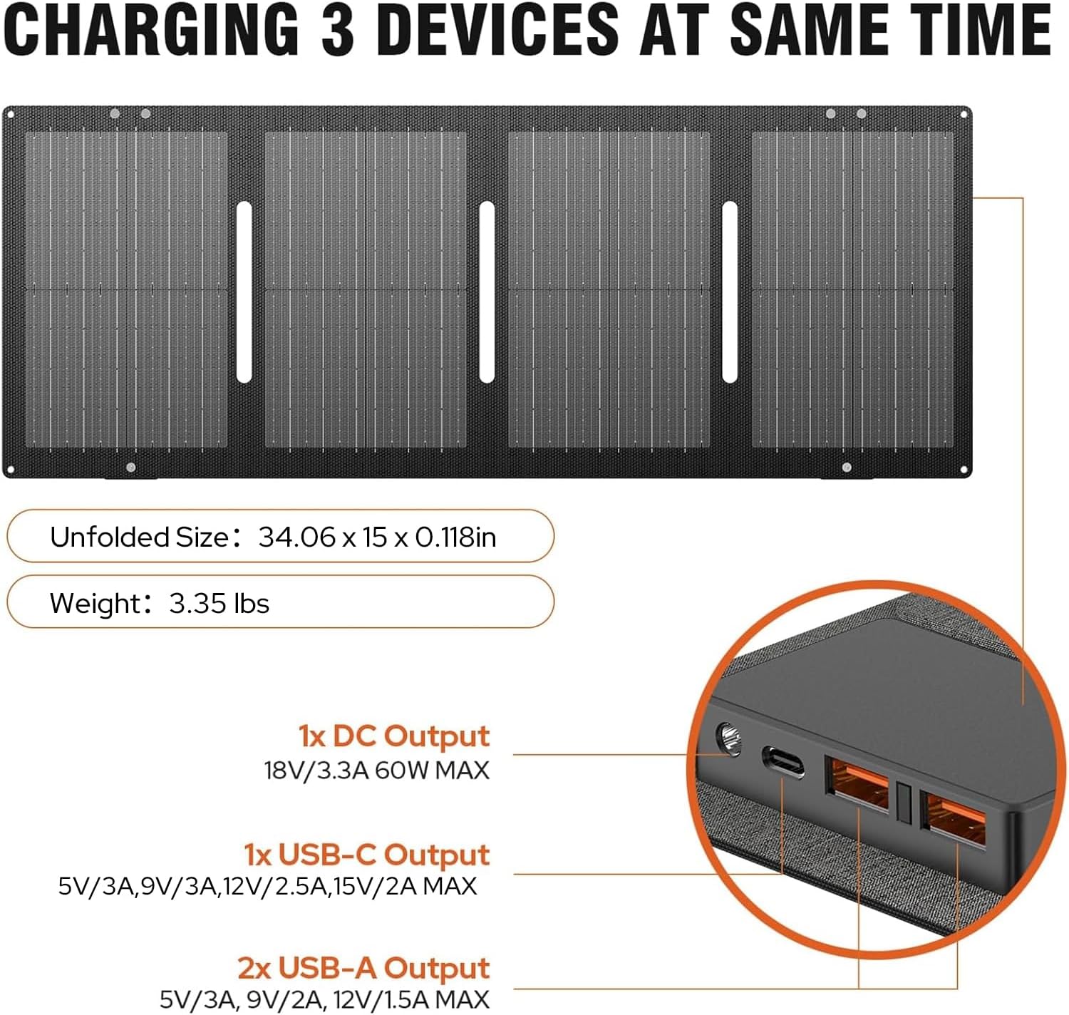 Thumbnail 6 de ZeroKor R200 Portable Power Station, 280Wh, 300W, with 60W Solar Panel