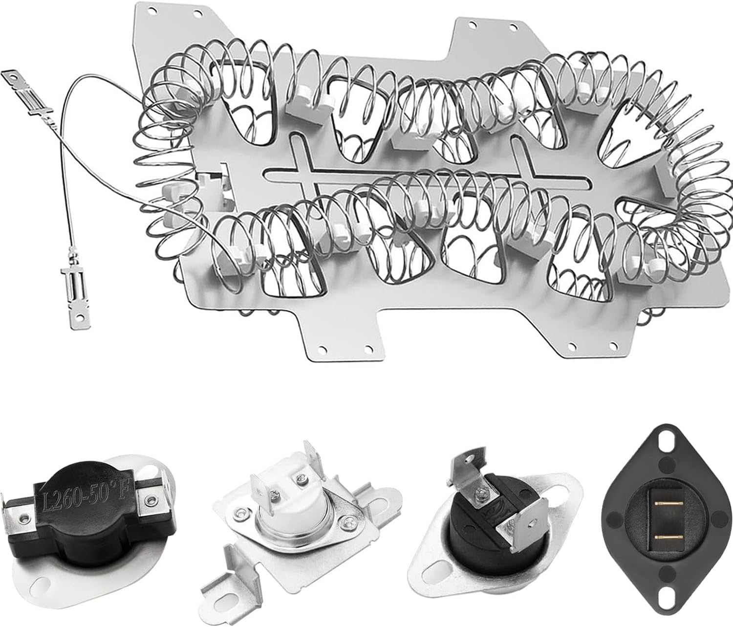 Detalle de SUMNEW DC47-00019A Dryer Heating Element Kit, 5-Piece Samsung Replacement