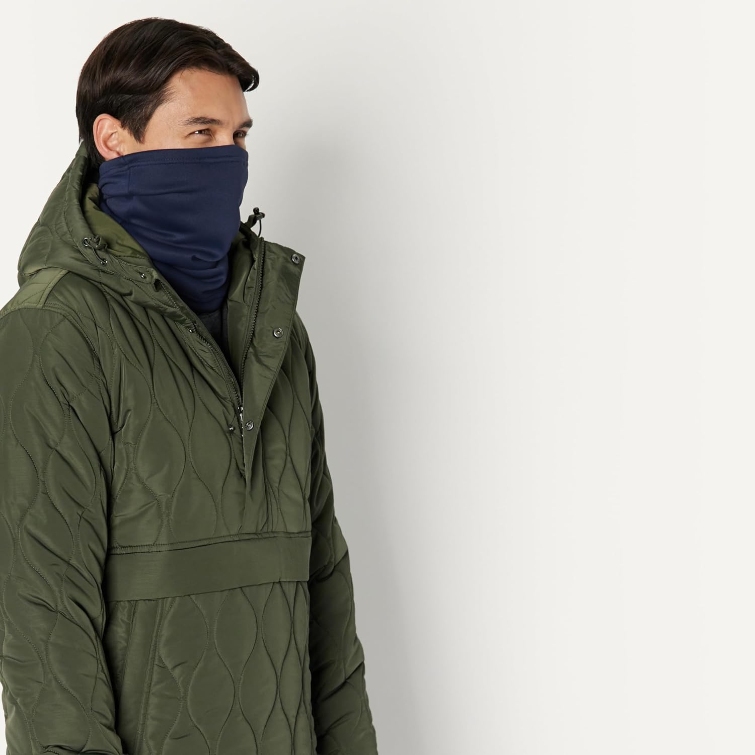 Detalle 2 de Amazon Essentials Men’s Microfleece Neck Gaiter (Pack of 2) – non-slip warm neck coverage