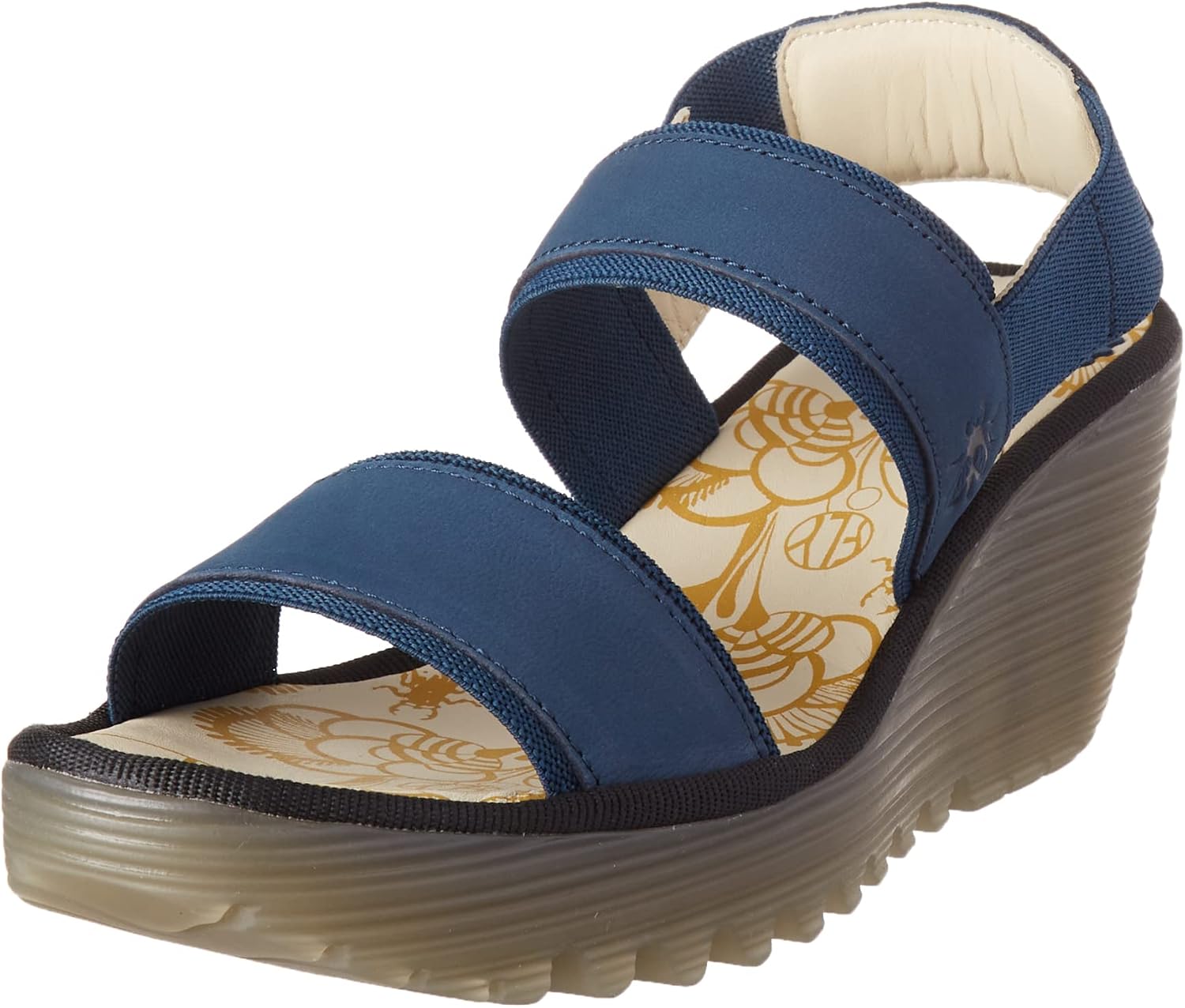 Detalle de Fly London Damen Yaco416fly Sandale – Komfort trifft Alltagslook
