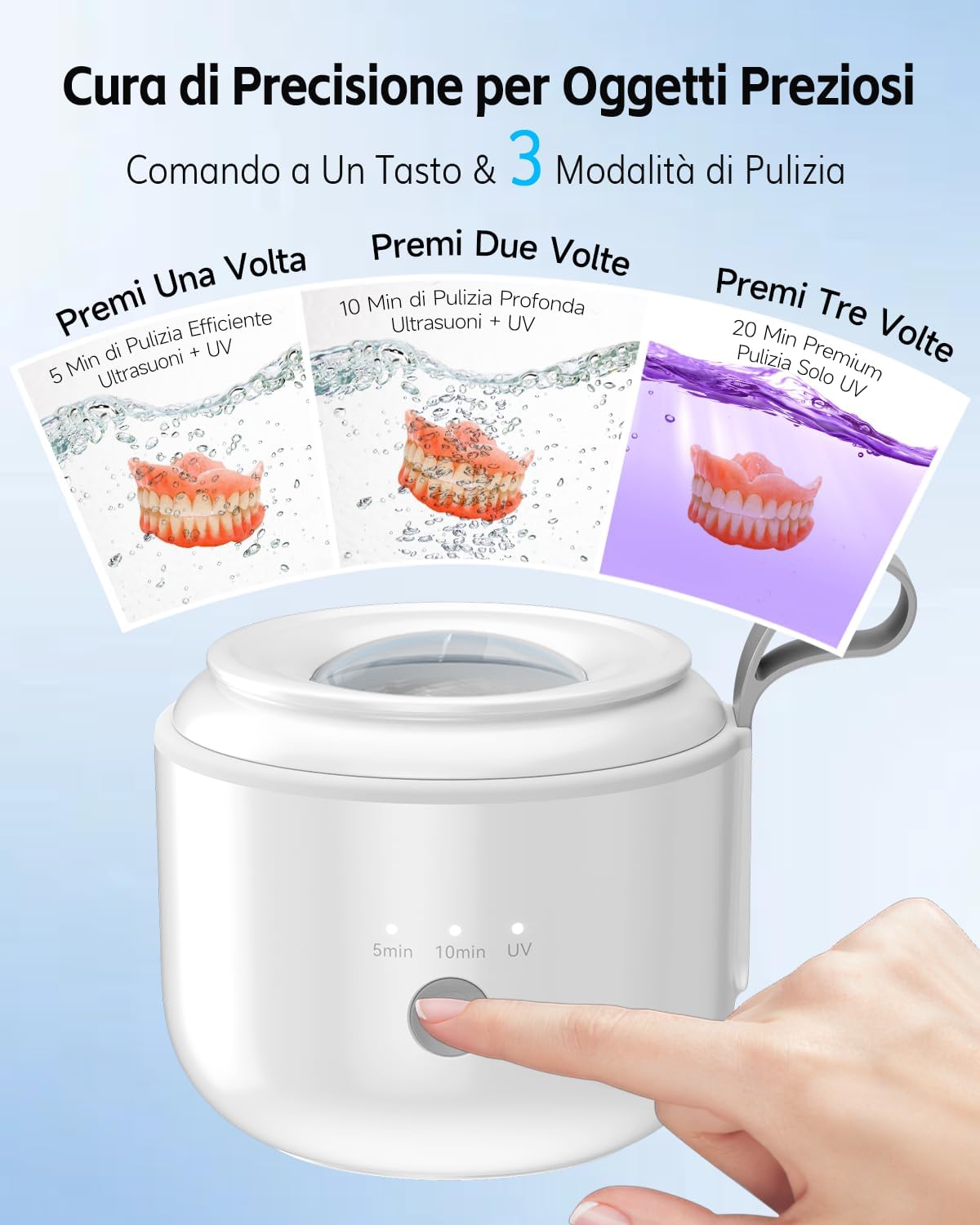 Detalle 2 de JeaTone Pulitore Ultrasuoni 600ML