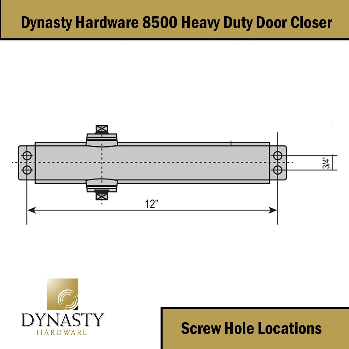Detalle 2 de Ferme-porte hydraulique Dynasty ADA 8500