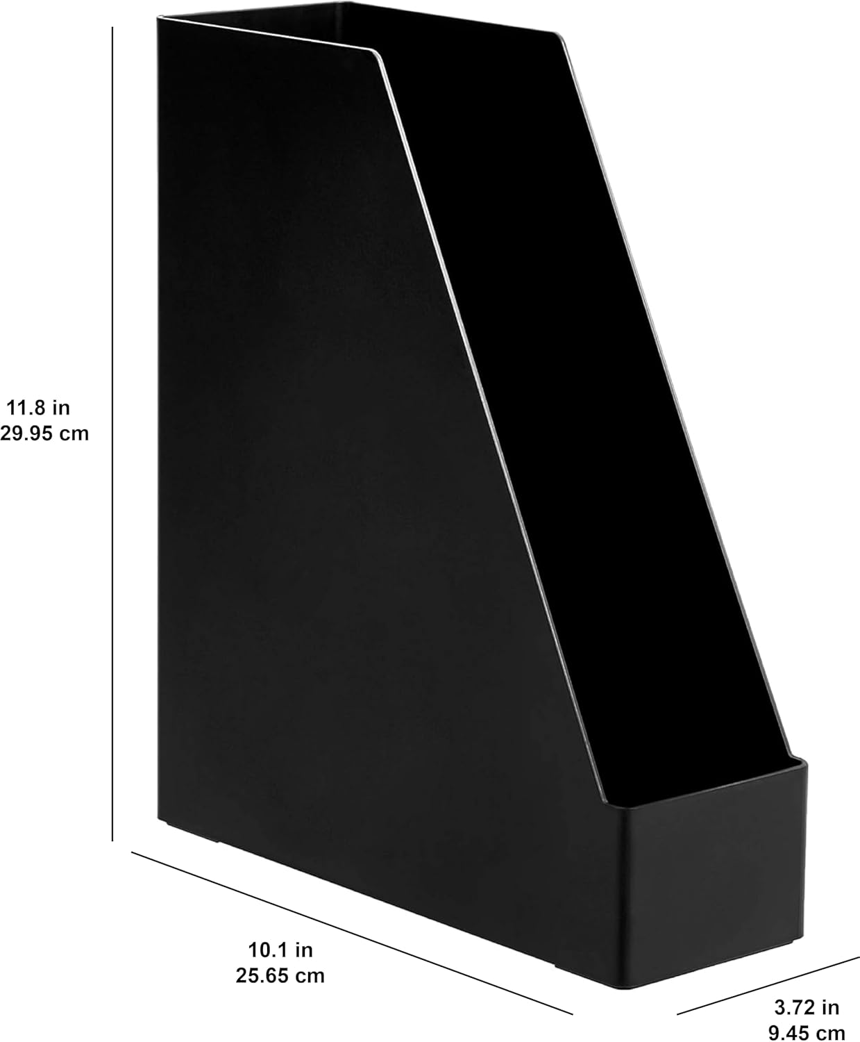 Thumbnail 2 de Amazon Basics Plastic Desk Organizer Magazine Rack and File Holder (2-Pack) – Black