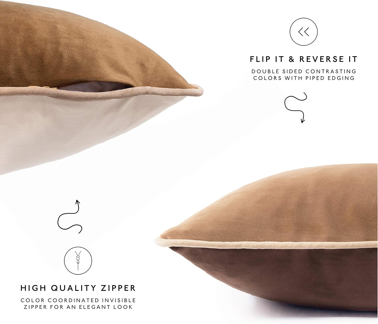 Detalle 2 de MONDAY MOOSE 24x24 Velvet Throw Pillow Covers ๐