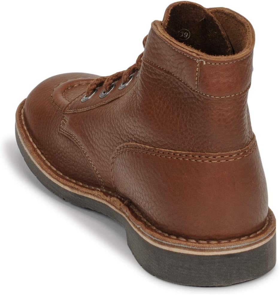 Detalle de Kickers Kick Col: Bottes et bottines souples mixte enfant – cuir, doublure cuir et semelle caoutchouc