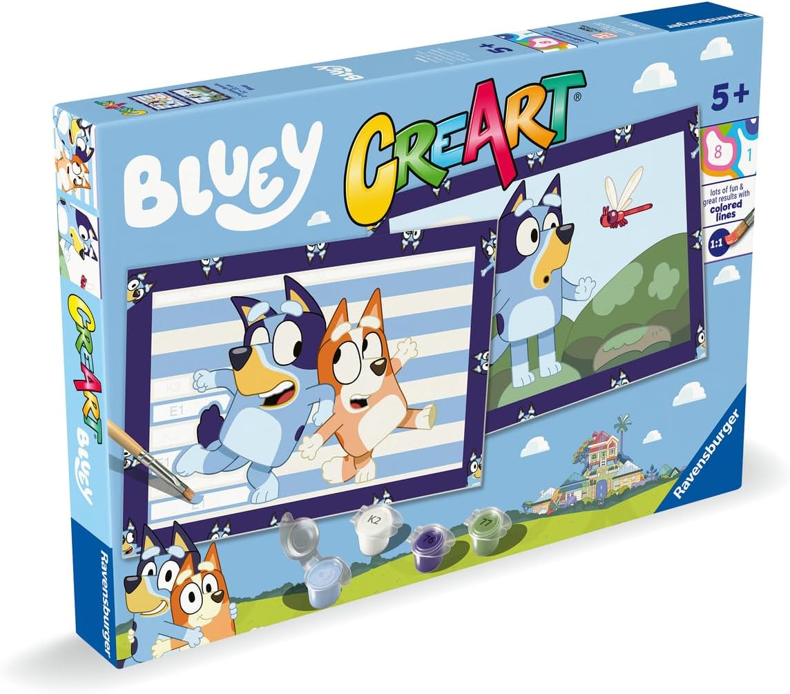 Detalle 2 de Ravensburger Creart Junior Bluey Pintura por números