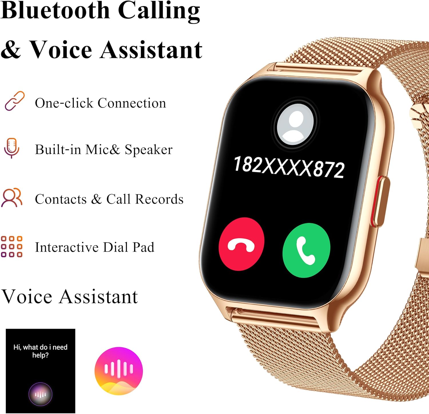 Detalle de Popglory Smart Watch 100+ sports