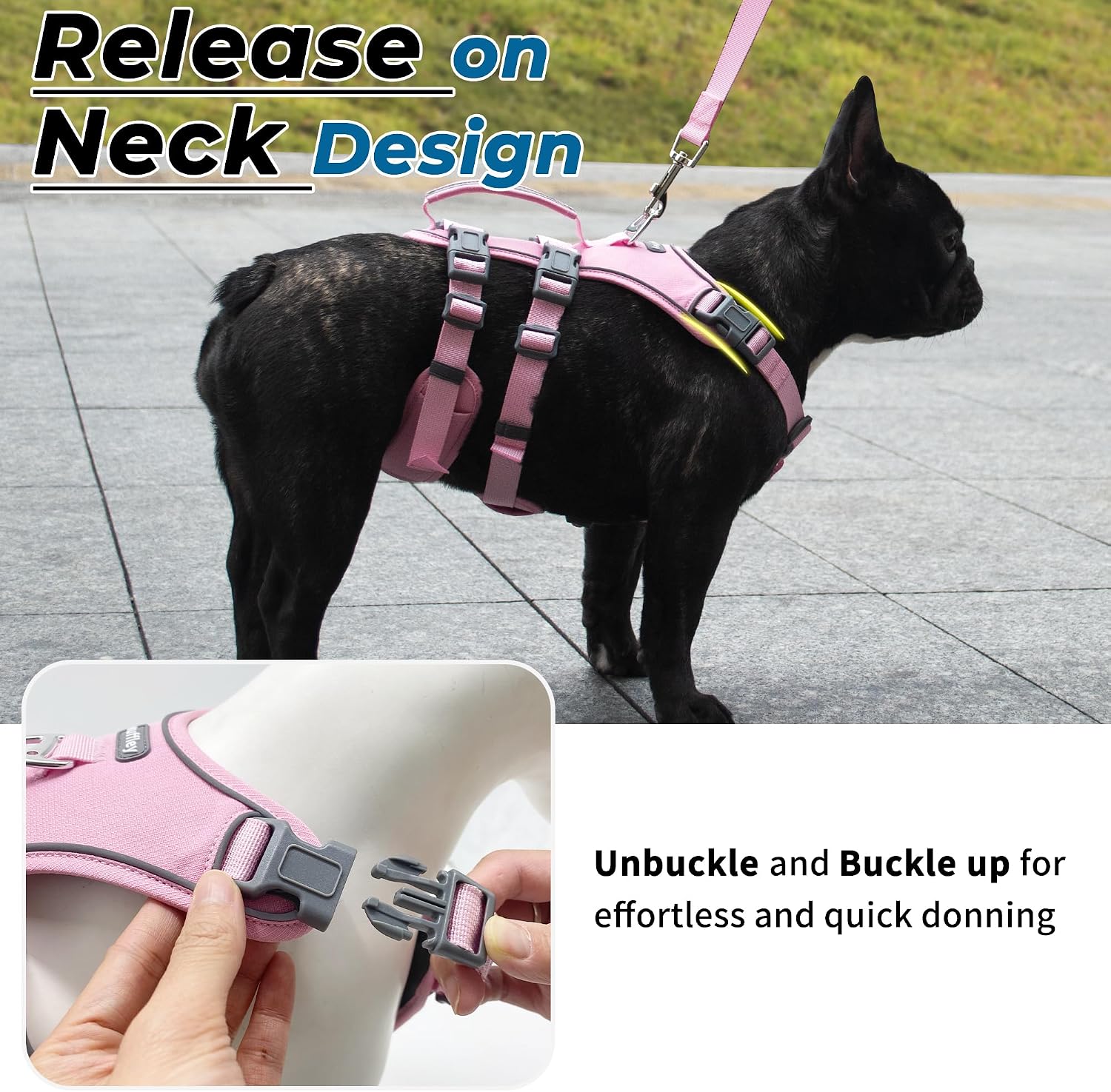 Thumbnail 4 de Wuffley Escape Proof Dog Harness and Leash Set
