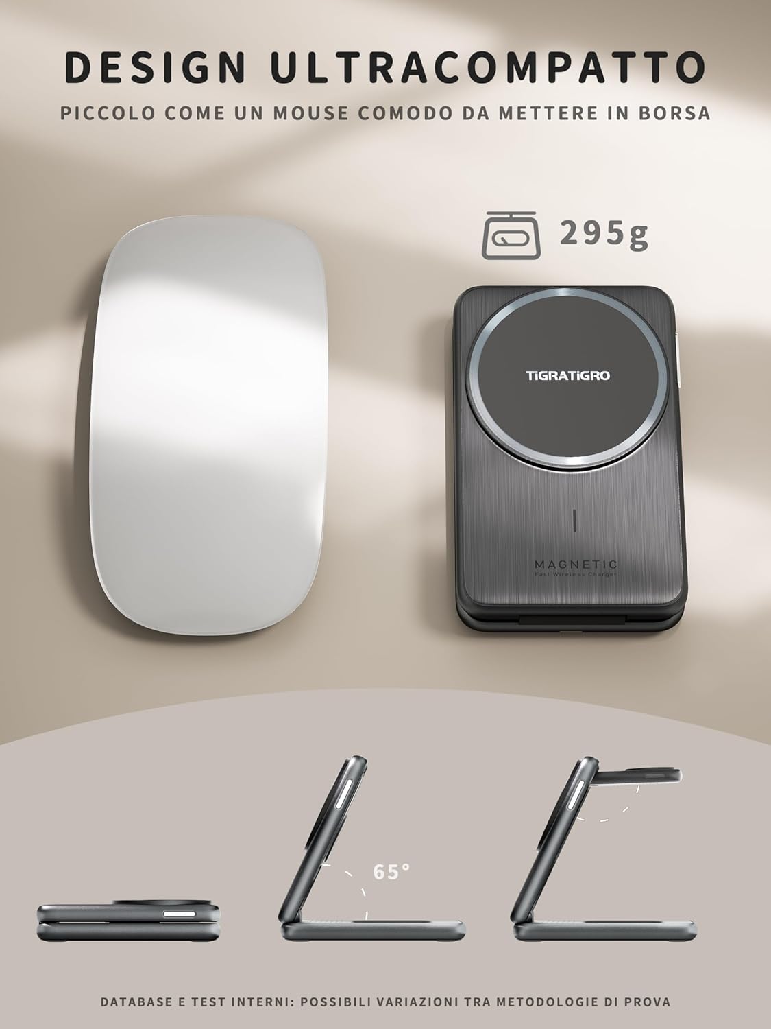 Thumbnail 5 de Tigratigro Caricatore Wireless Stazione 3 in 1 con MagSafe – Nero, W93