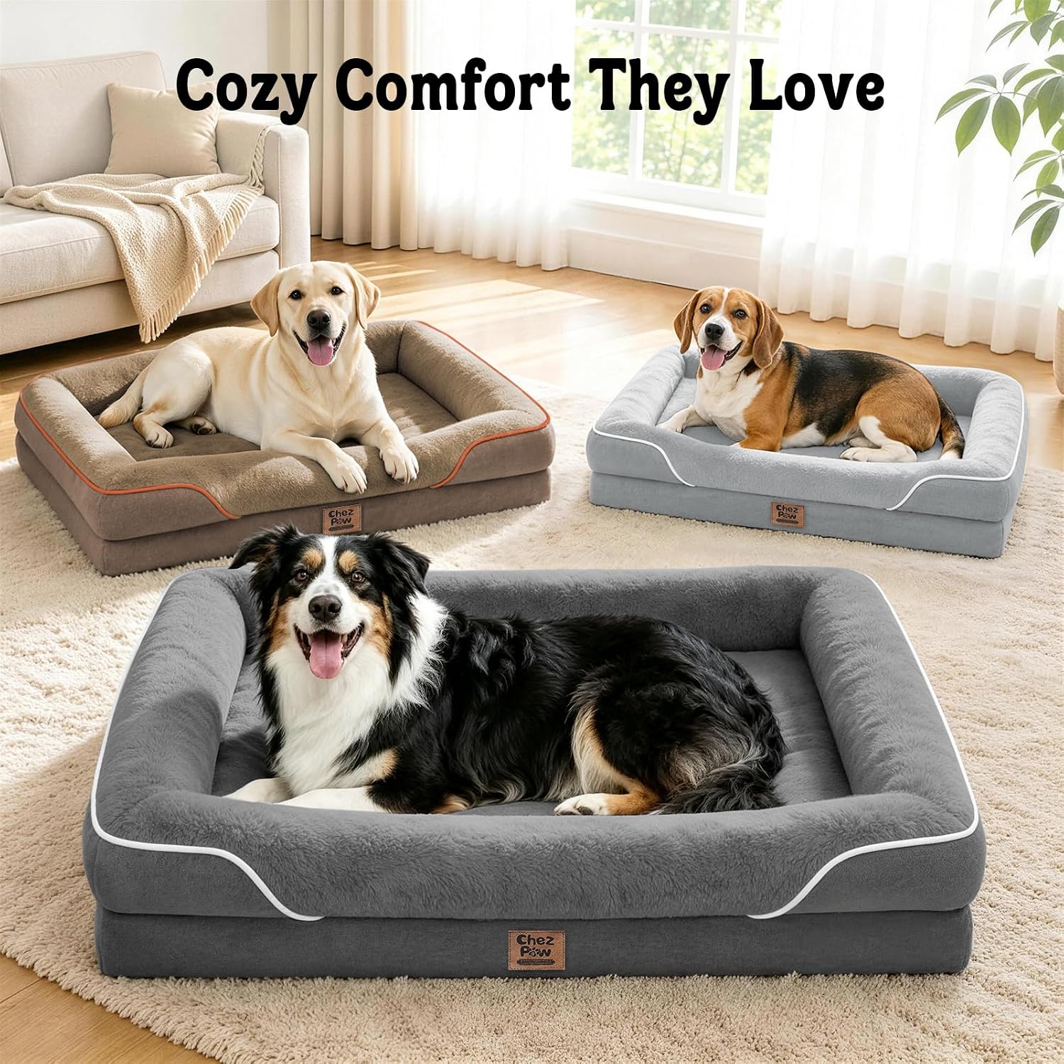 Detalle 1 de Chez Paw Orthopedic Dog Bed, 42 x 30 Inch