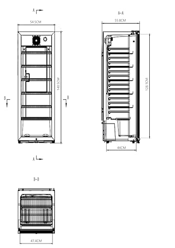 Thumbnail 9 de METRO Professional Getränkekühlschrank GSC4240 – 237 L, 110 W, weiß