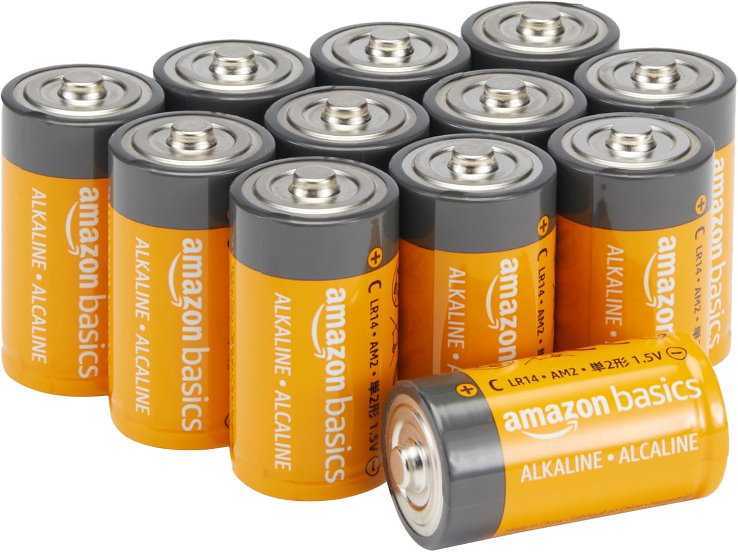 Detalle de Amazon Basics Lot de 12 piles alcalines Type C 1,5 V – longévité et fiabilité pour les usages courants