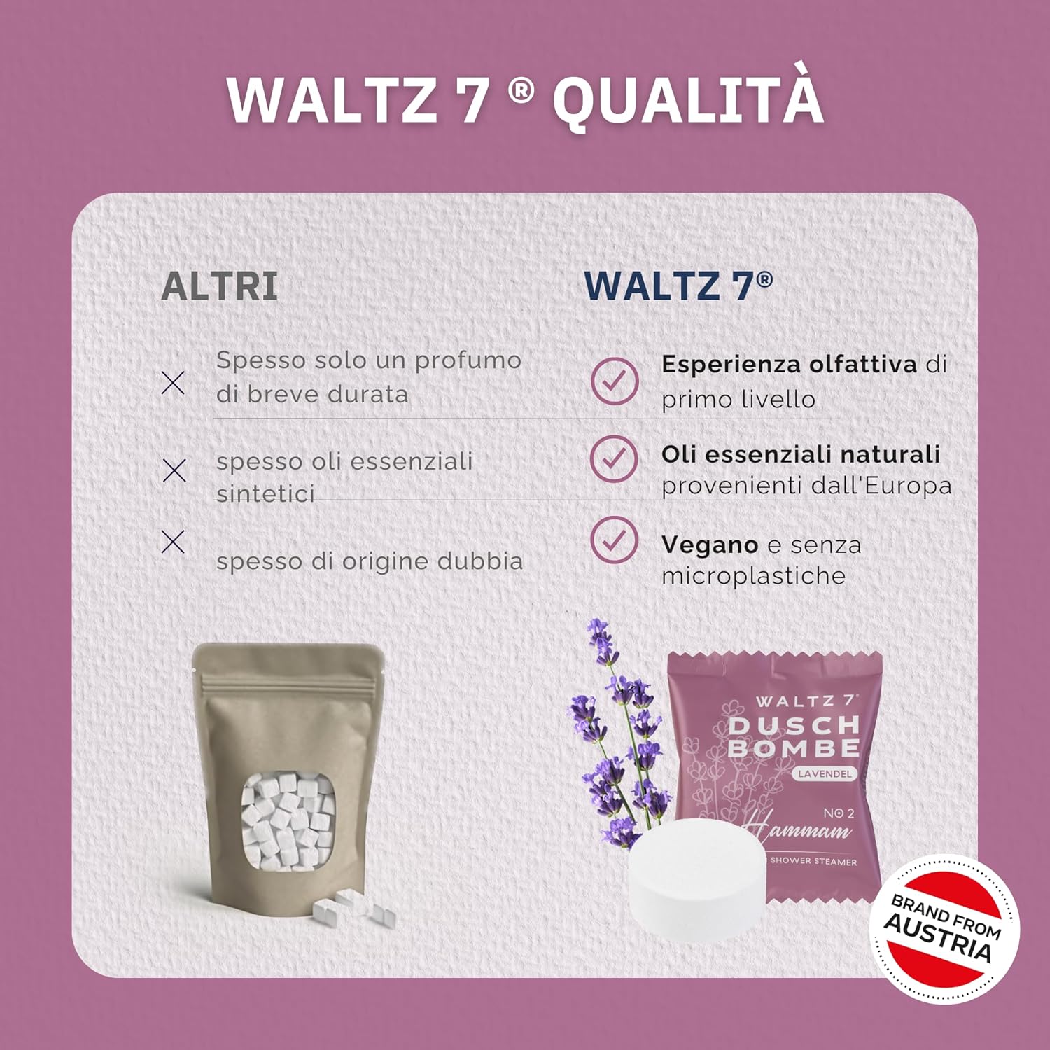 Thumbnail 6 de WALTZ 7 Bombe da Doccia alla Lavanda 6 pezzi