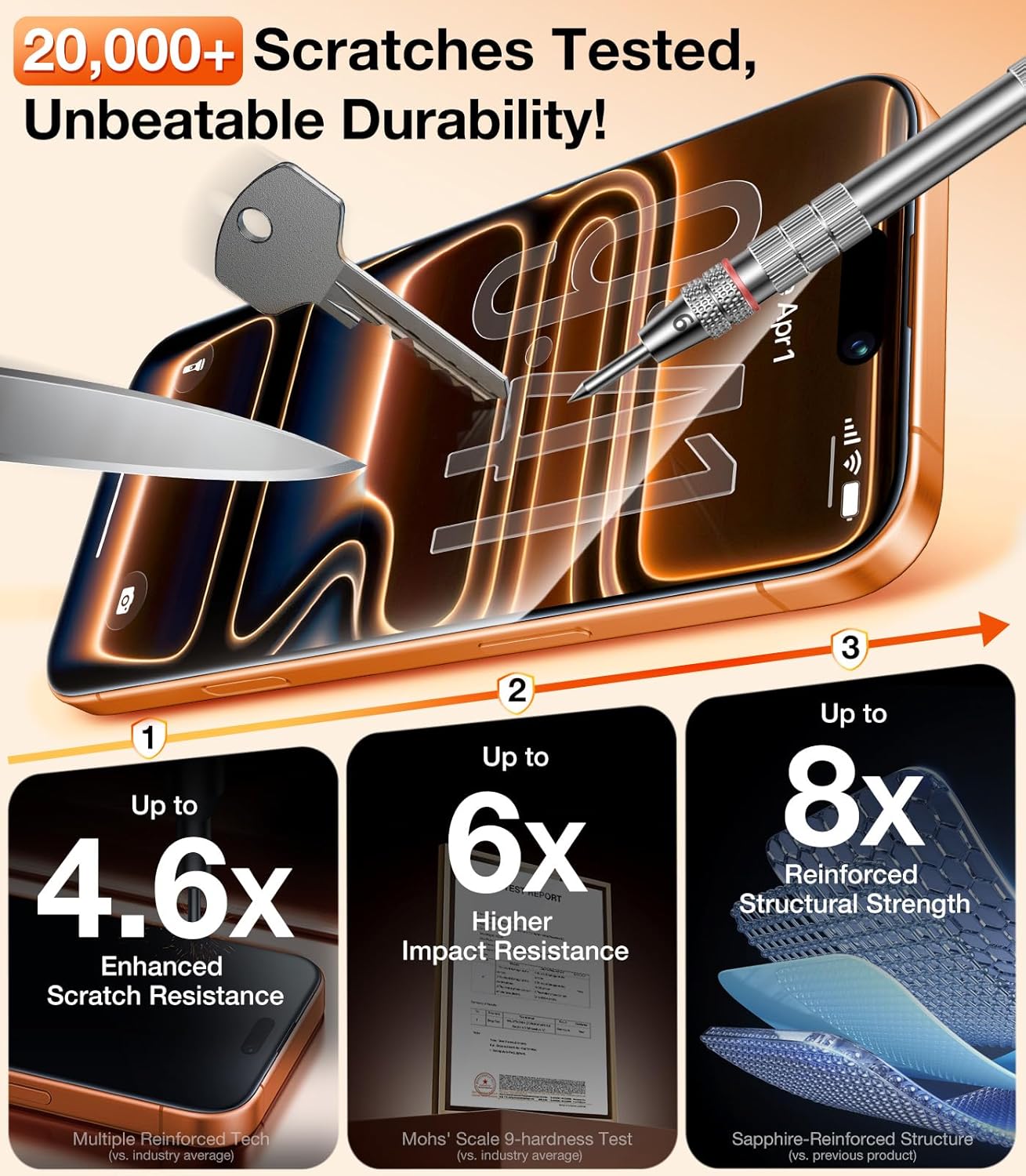 Thumbnail 6 de UltraGlass 9H+ Armor for iPhone 17 Pro Max ⚡