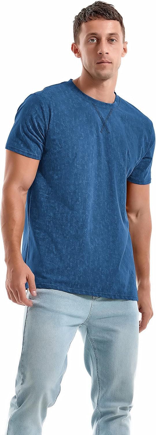 Thumbnail 1 de RONOMO Herren V-Ausschnitt T-Shirt Casual – Basis für urbane Street-Outfits
