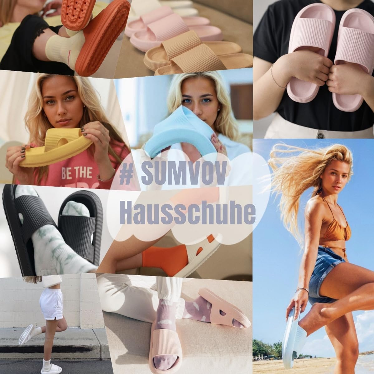 Thumbnail 3 de Sumvov Cozyslides Original Damen Schlappen aus 100% EVA – super weich, rutschfest und schnell trocknend