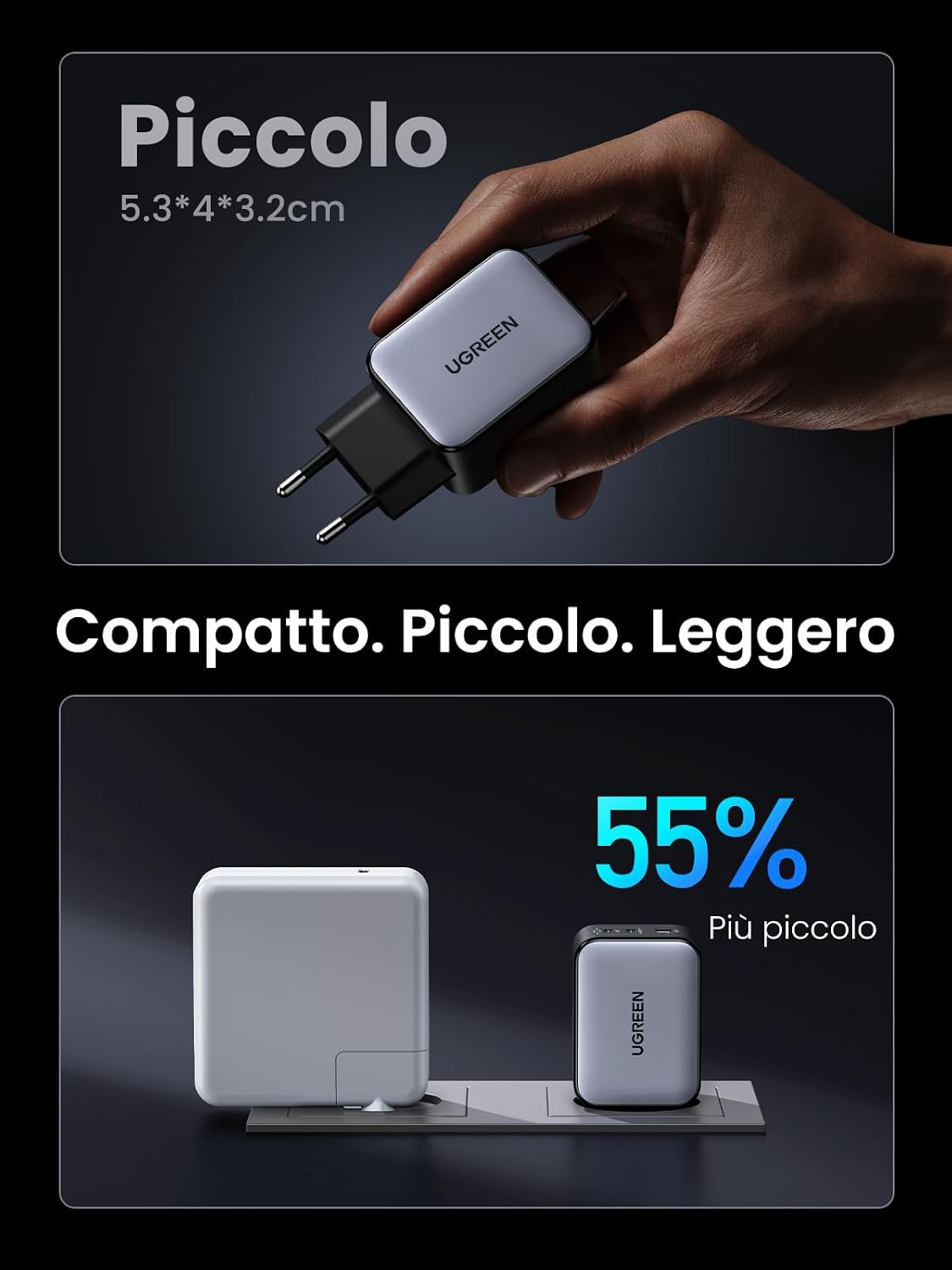 Thumbnail 4 de UGREEN Nexode 65W USB C GaN caricatore