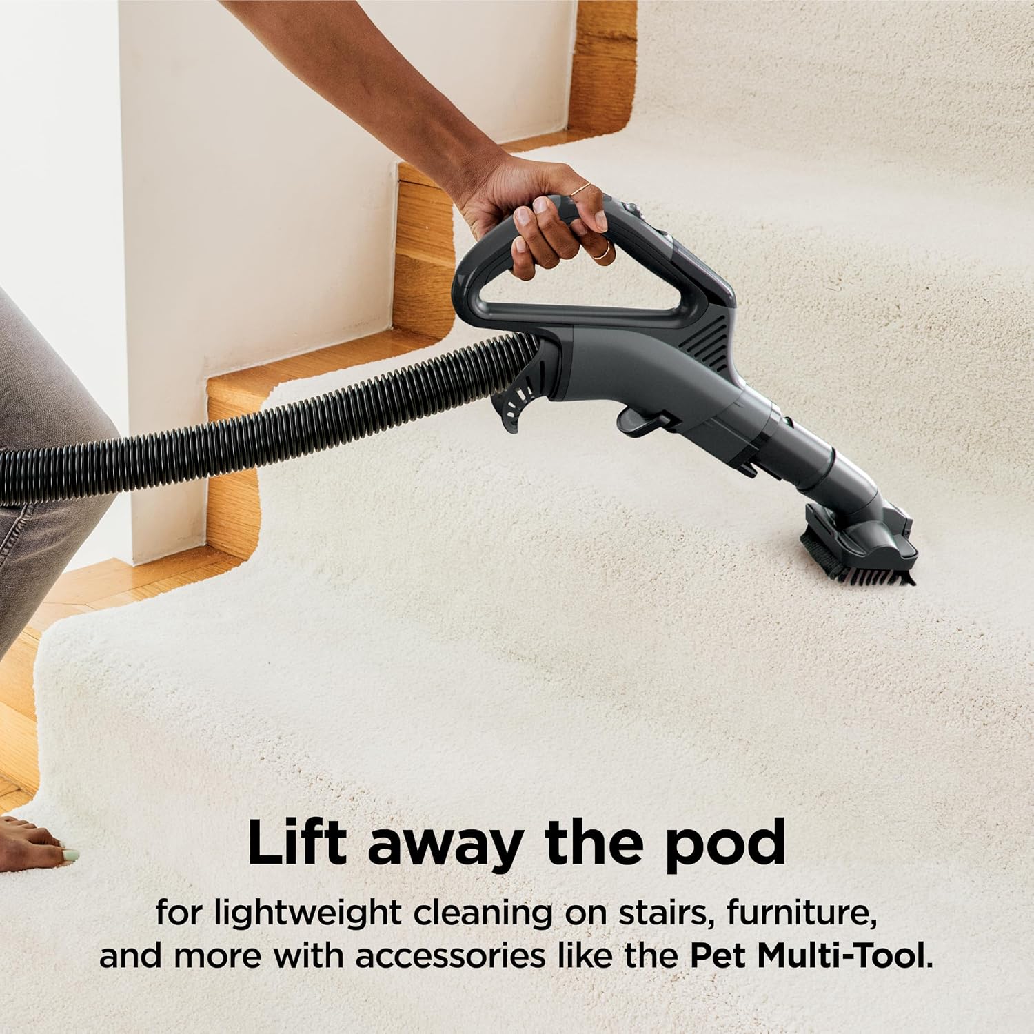 Detalle de Shark Vertex AZ2001AMZ Upright Vacuum with DuoClean PowerFins, Powered Lift-Away, and Self-Cleaning Brushroll