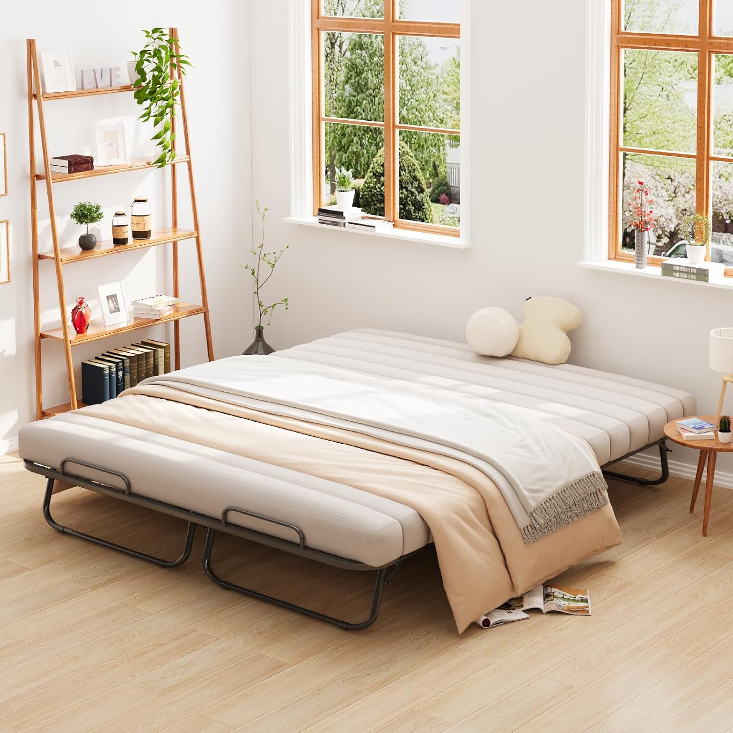 Detalle 2 de RAOGIE 79"×59" Folding Bed with 13 cm Memory Foam Mattress