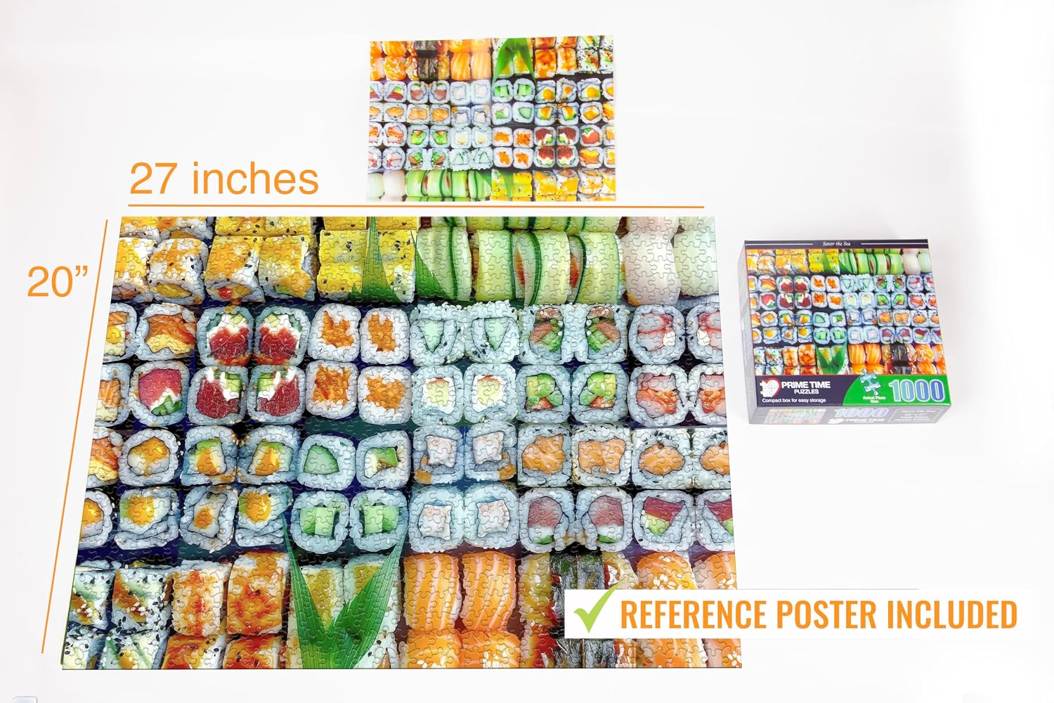 Thumbnail 4 de Prime Time Puzzles 6136 Adult Sushi Jigsaw Puzzle with Matte Finish