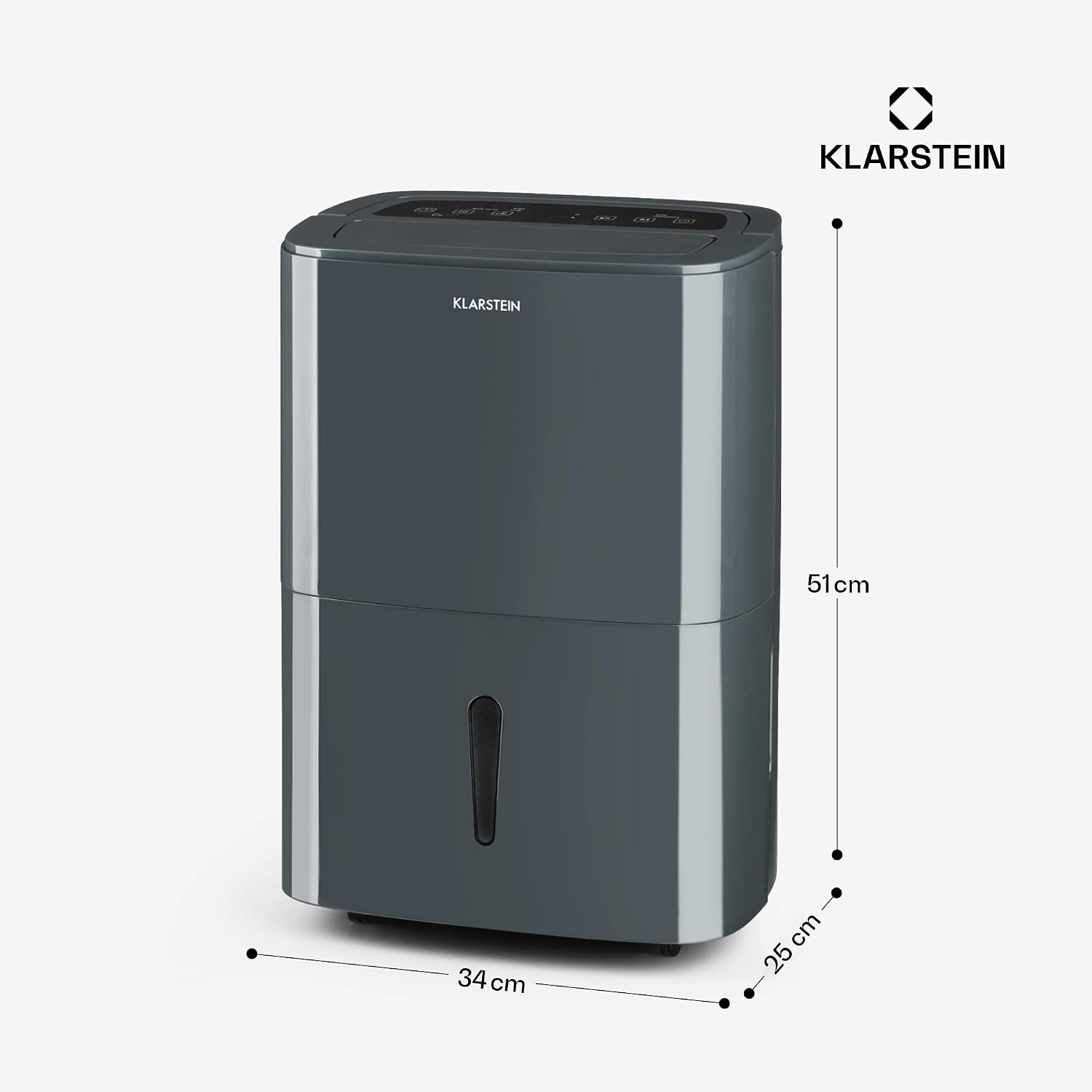 Detalle 2 de Klarstein DXJ2-DryFy-20-grey 20L Dehumidifier and Air Purifier