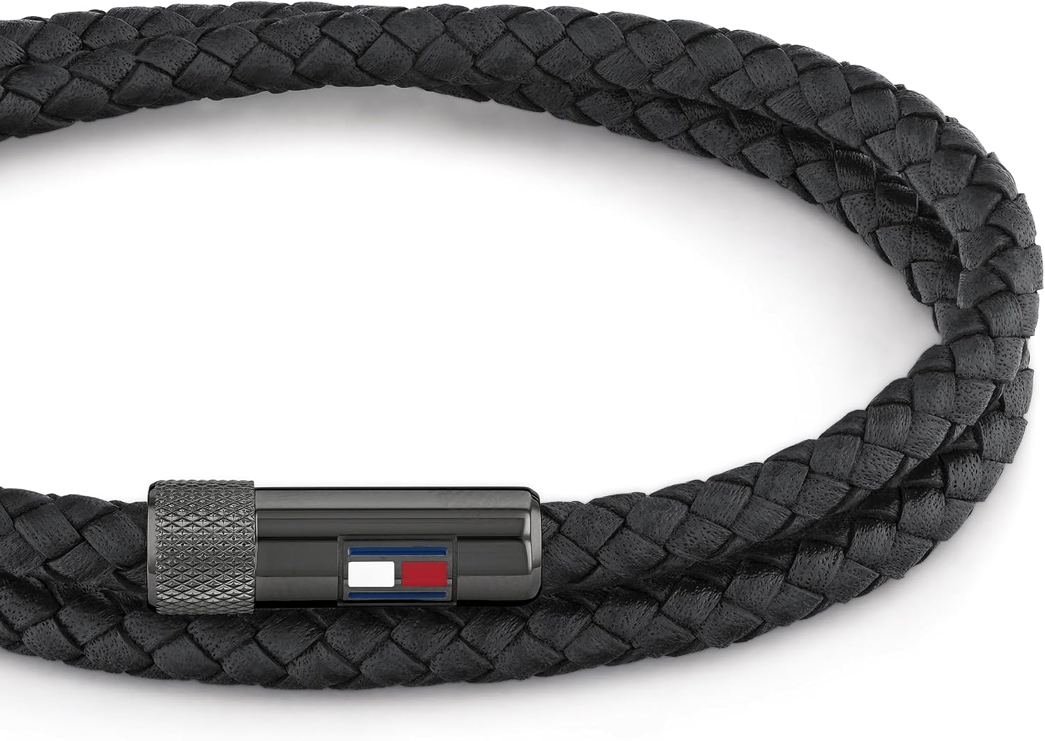 Detalle de Tommy Hilfiger Jewelry Men's Leather Bracelet with Magnetic Closure