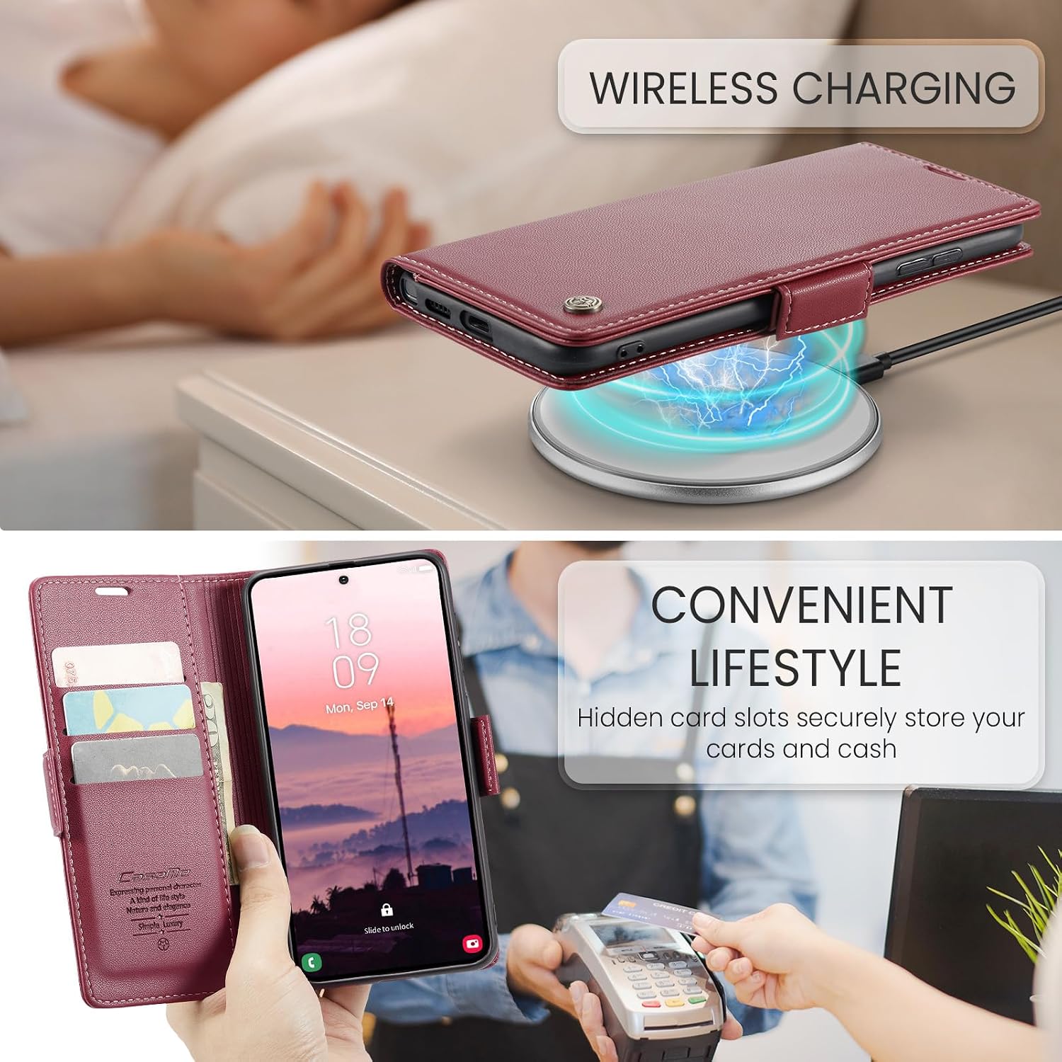 Detalle 2 de HAII Wallet Flip Case for Samsung Galaxy S26 Ultra