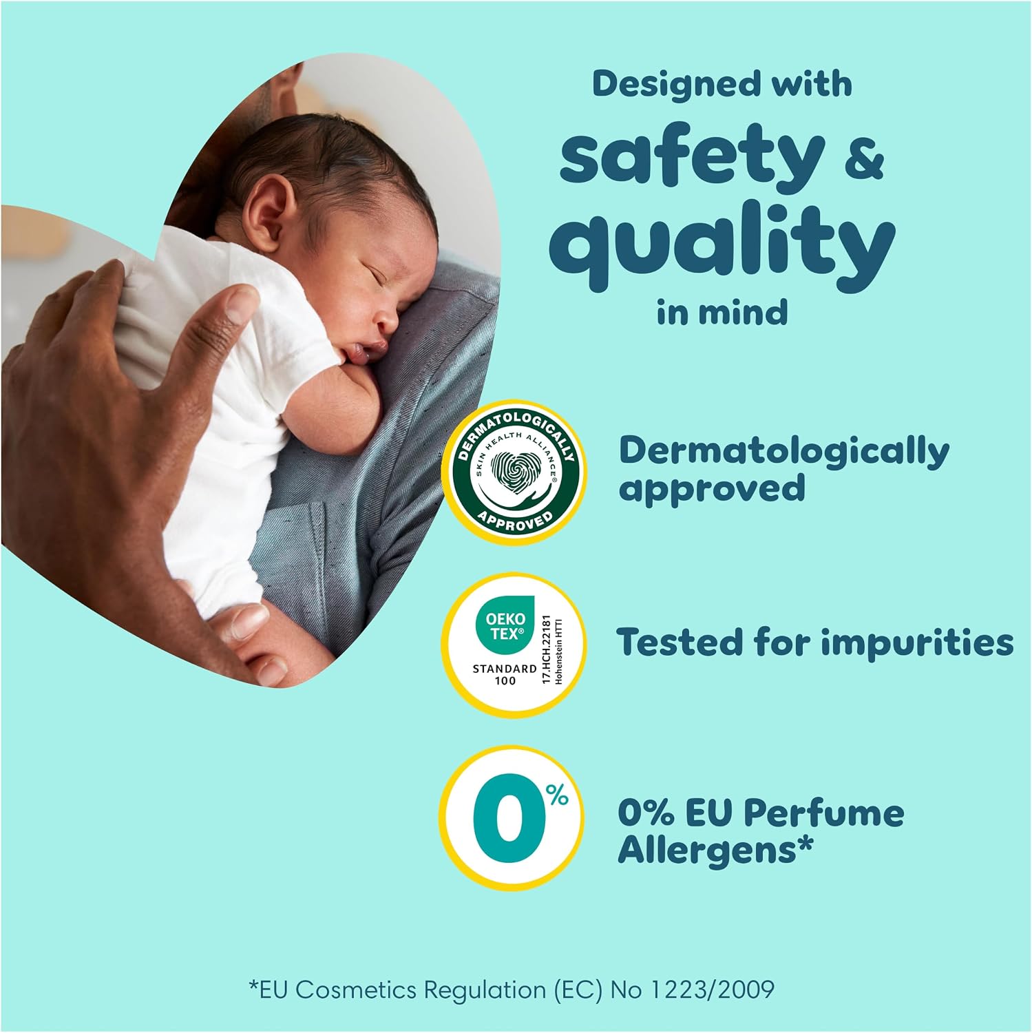 Thumbnail 6 de Pampers New Baby Nappies Size 1 + Wipes