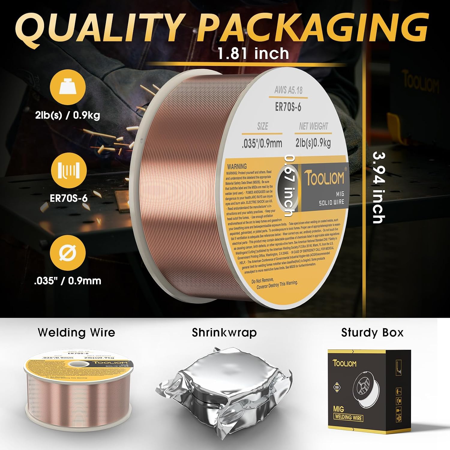 Thumbnail 4 de TOOLIOM MIG Welding Wire, .035-inch