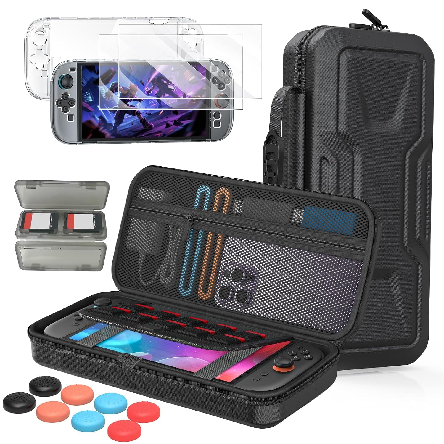 Thumbnail 6 de FYOUNG Switch 2 Tasche + Hülle + Schutzfolie-Set (5-in-1) für Nintendo Switch 2 – Weiß