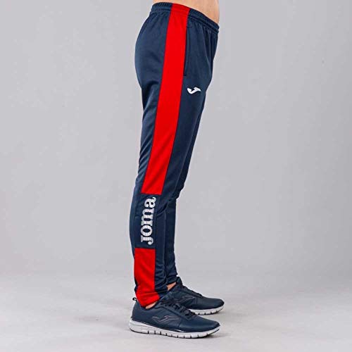 Detalle de Joma Championship IV pantalones de entrenamiento para hombre (marino/rojo) XXS