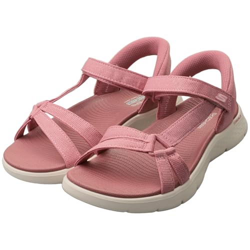 Thumbnail 8 de Skechers Mujer Go Walk Flex Sandal Illuminate Slip-In Mauve Textile 40 EU