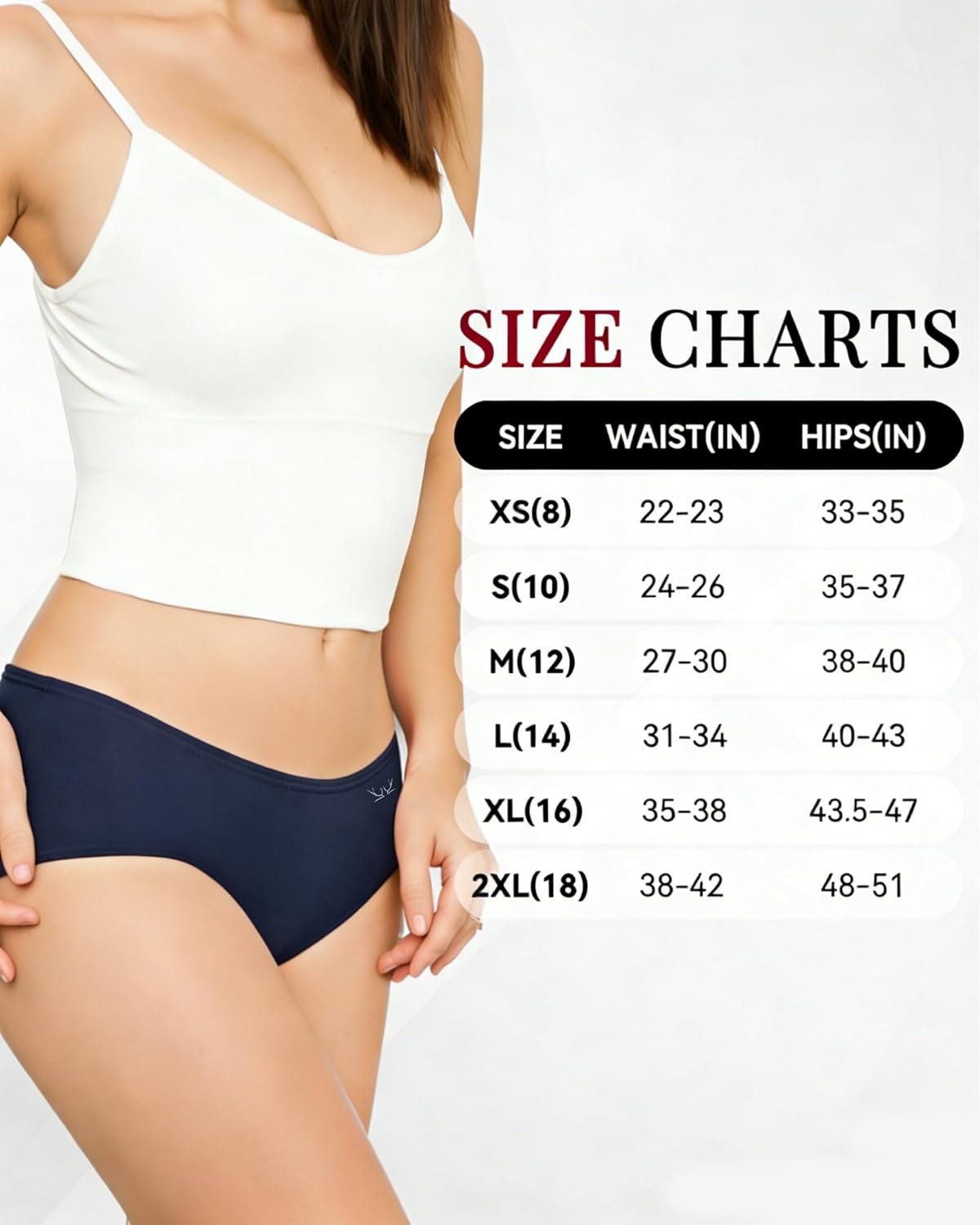 Thumbnail 6 de Cholewy Women’s Underwear Multipack (Pack of 6) – Soft Stretch Cotton Knickers
