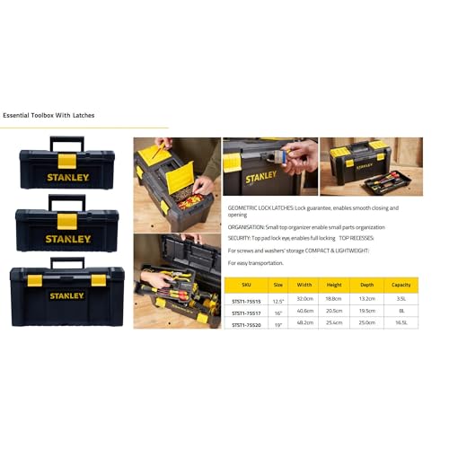 Thumbnail 6 de STANLEY STST1-75517 Cassetta Porta Utensili 16" Nero/Giallo