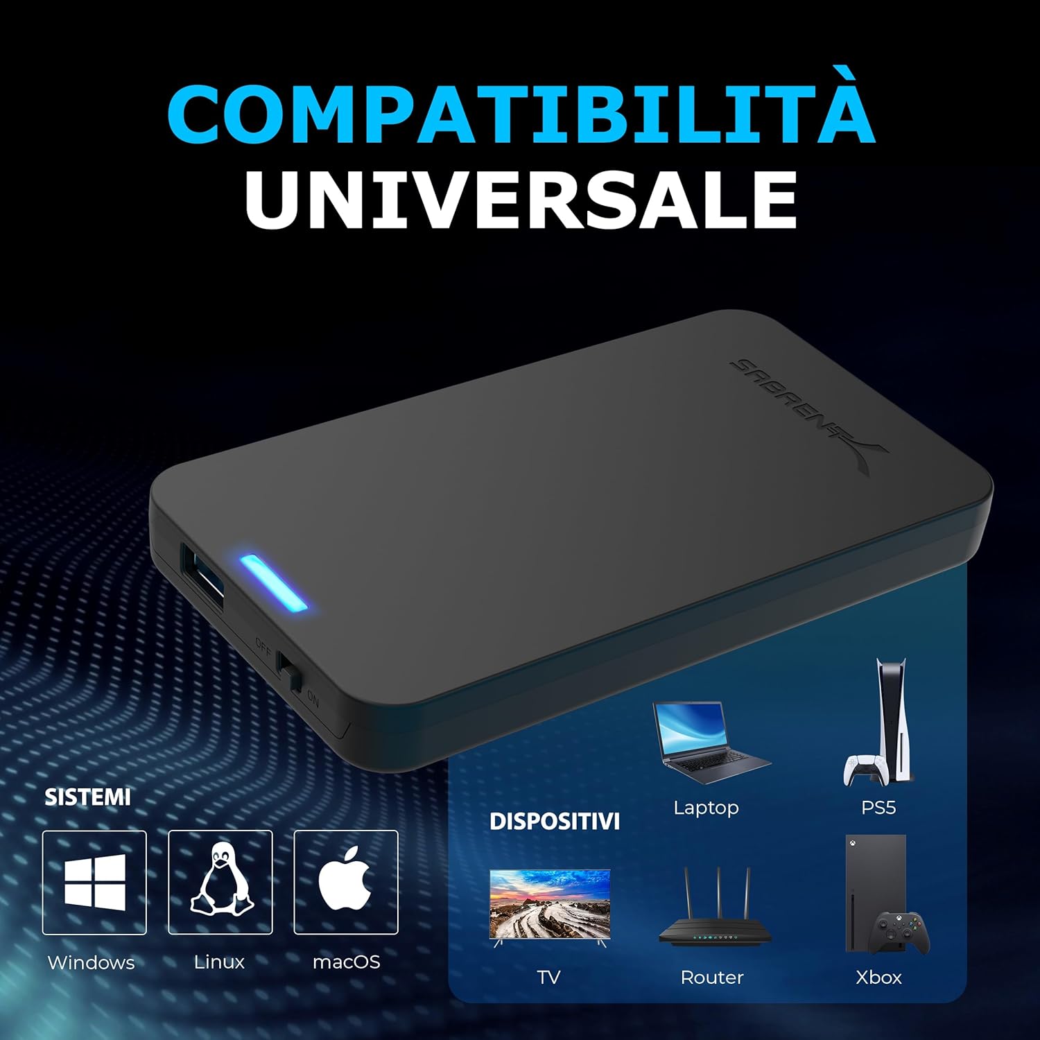 Thumbnail 3 de SABRENT EC-UASP case SSD/HDD esterno SATA 2.5