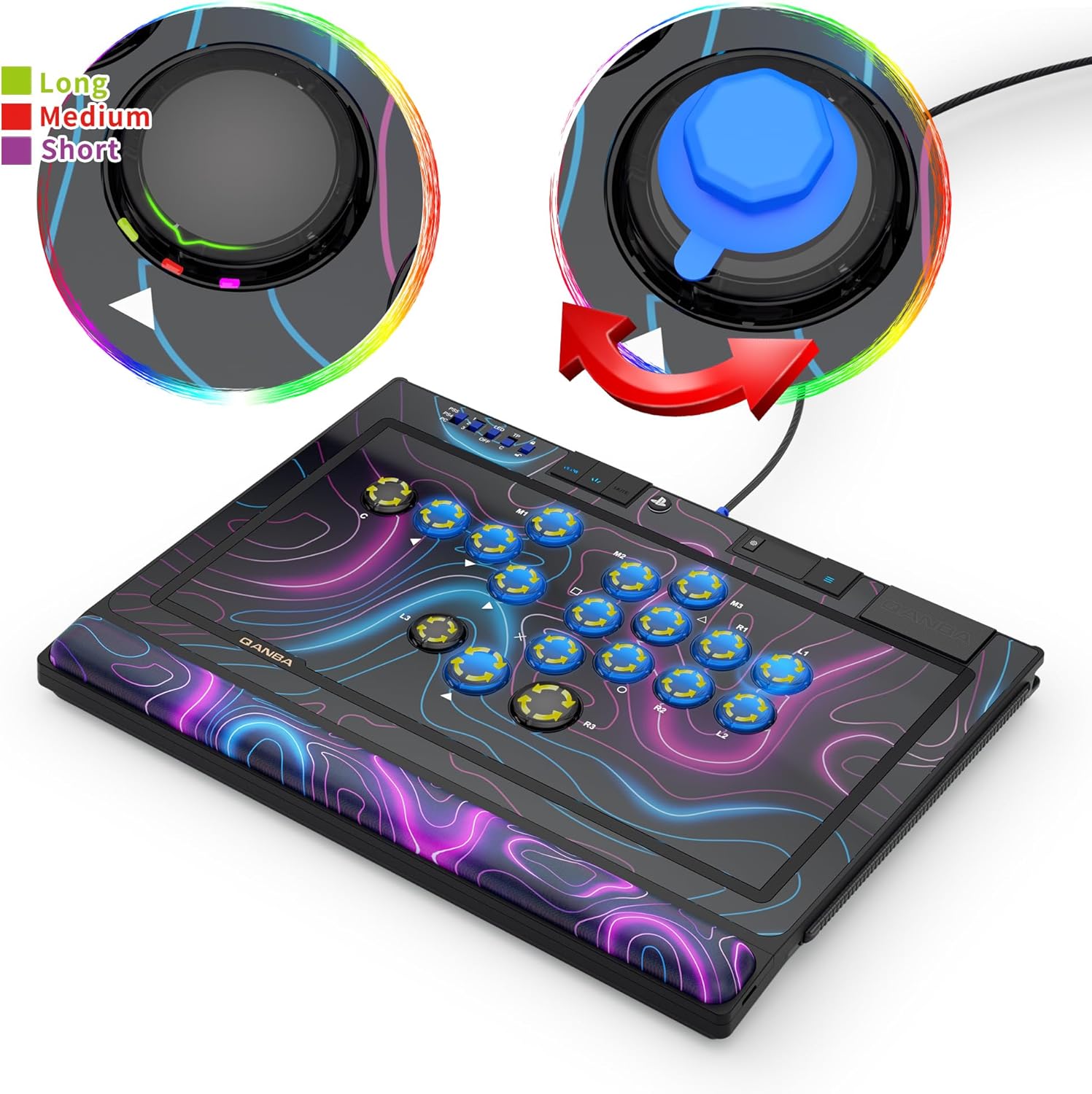 Thumbnail 3 de qanba Sapphire S1 leverless arcade controller