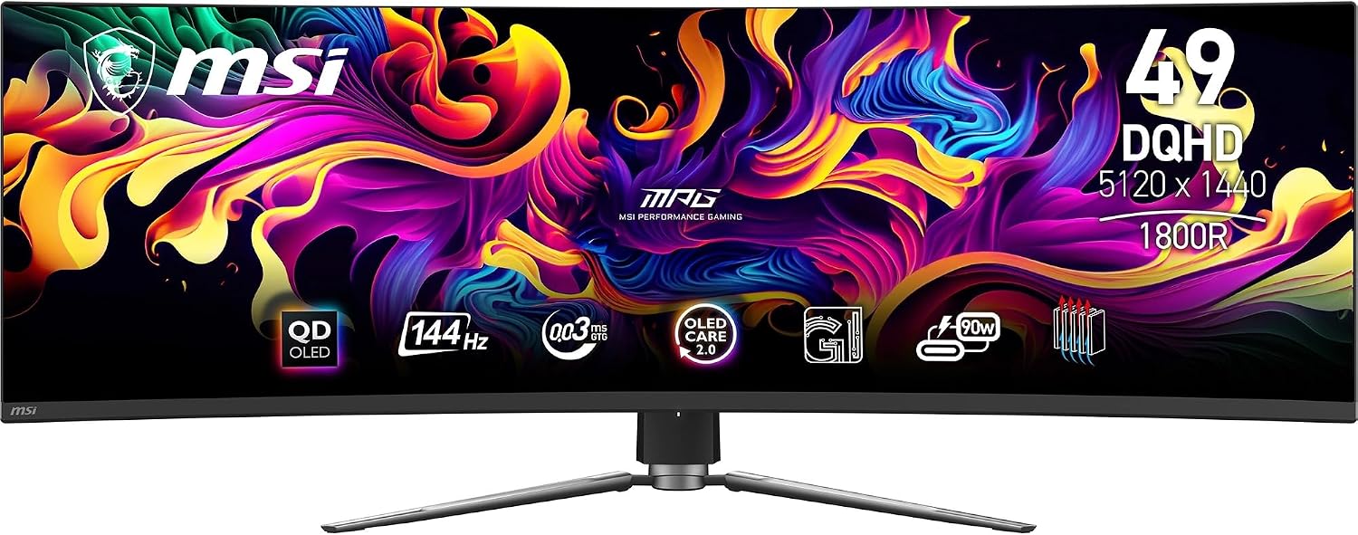 Detalle de MSI MPG 491CQP QD-OLED 49 pouces