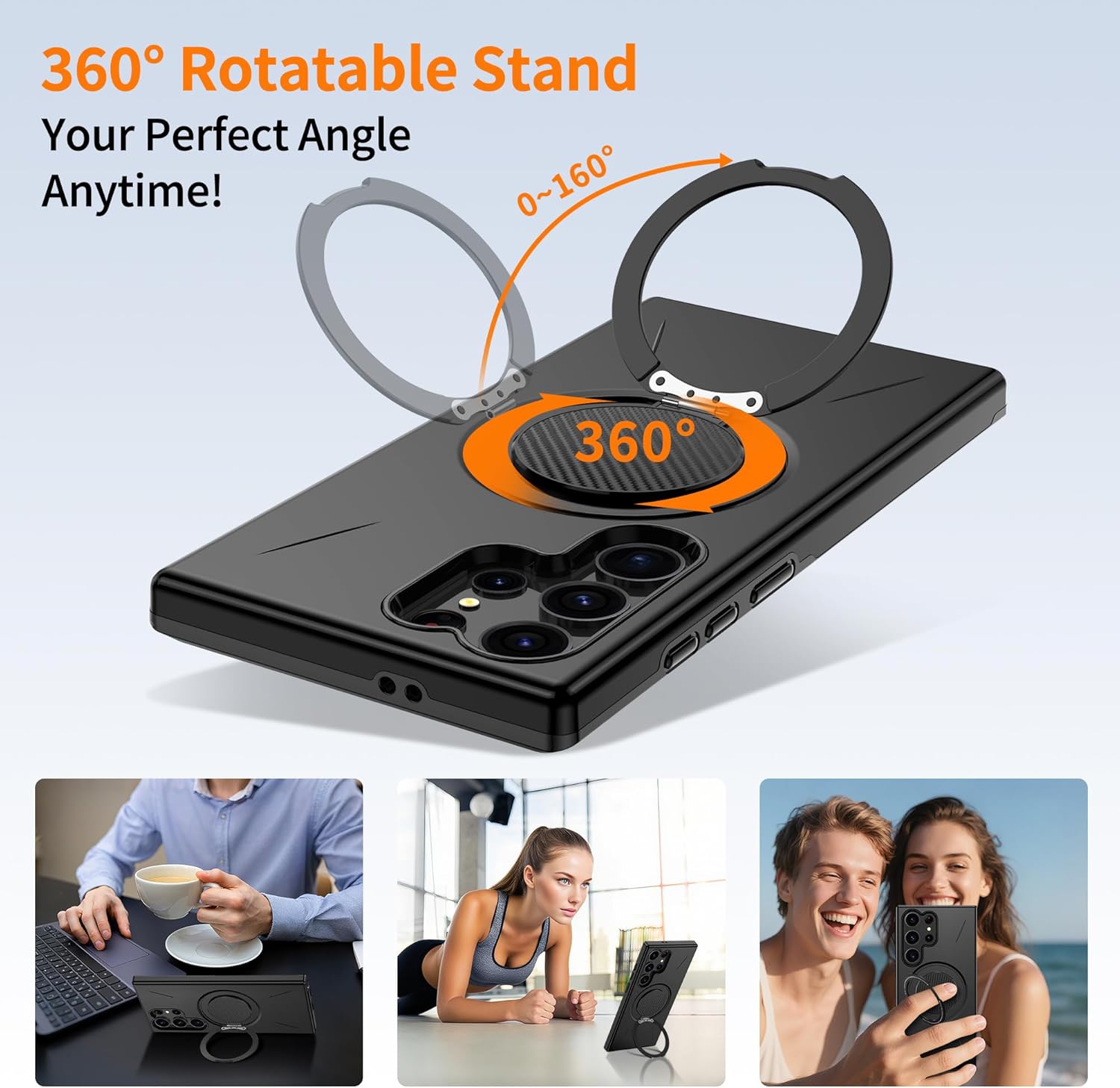 Thumbnail 4 de Gritup Case for Samsung Galaxy S22 Ultra / S23 Ultra with MagSafe Compatibility and Dual Screen Protectors