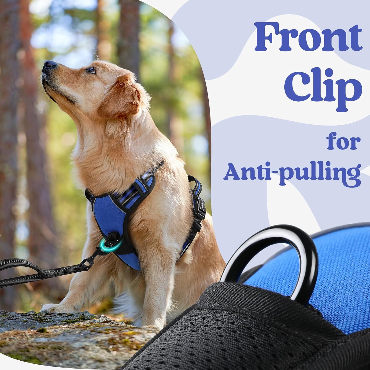 Detalle 2 de rabbitgoo No-Pull Dog Harness L, 3 Buckles