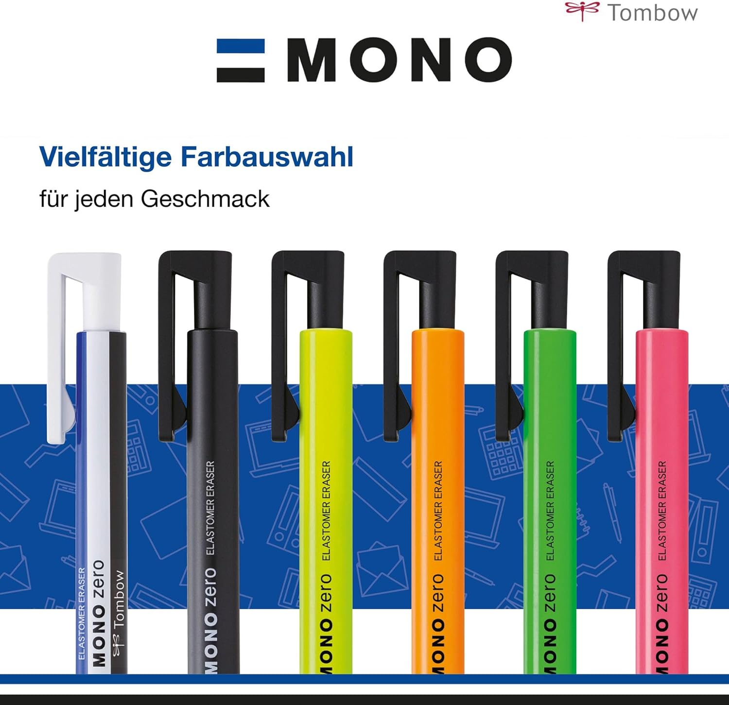 Thumbnail 3 de Tombow EH-KUR Präzisionsradierer MONO zero – nachfüllbar, runde Spitze 2,3 mm